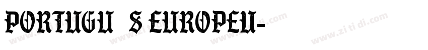 Português Europeu字体转换